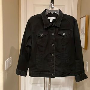 Chico’s Black Denim Jean’s Jacket